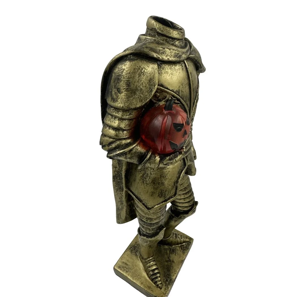Martha Stewart Halloween Golden Knight Headless Horseman LED Light Up 14in